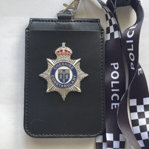Cheshire Constabulary single cardholder & printed lanyard