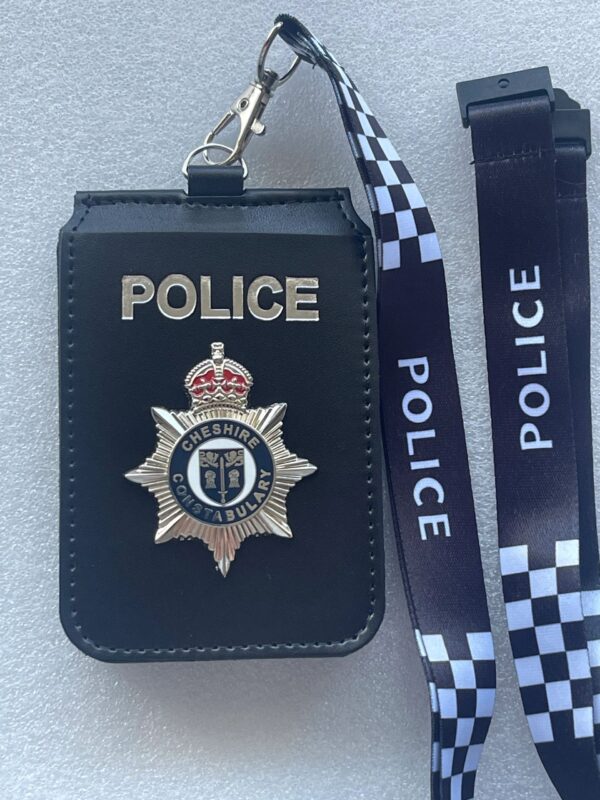 Cheshire Constabulary triple cardholder & printed lanyard
