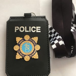 Garda single cardholder & printed lanyard