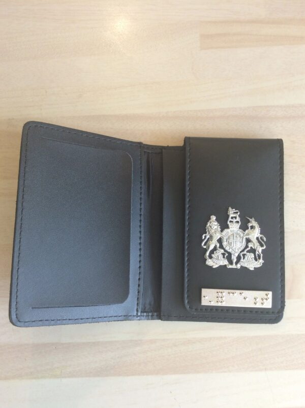 ID card U.K. Crest with enforcement braille bar