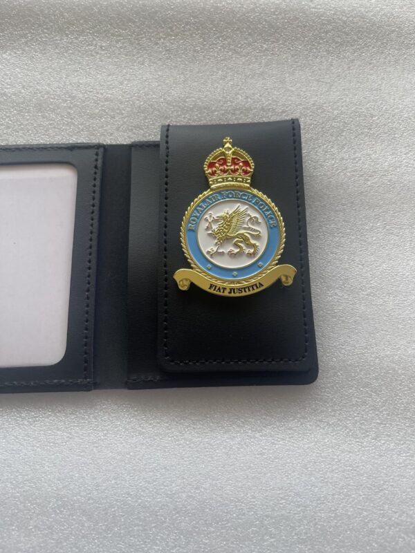 RAF Police badged warrant card wallet