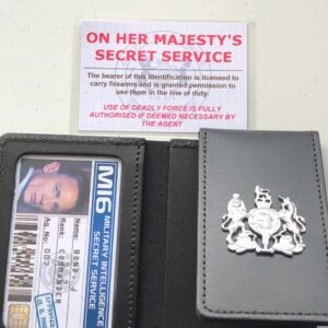 MI5 James Bond style prop ID card wallet