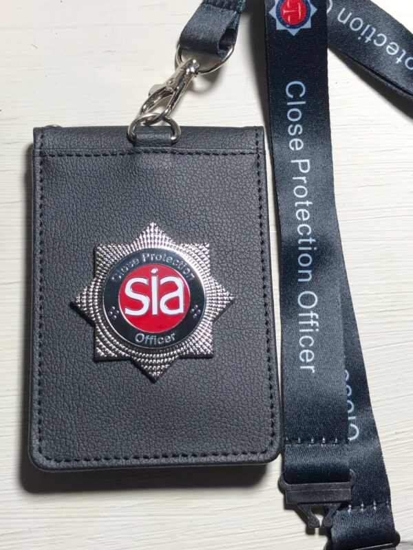 SIA Close protection officer single cardholder