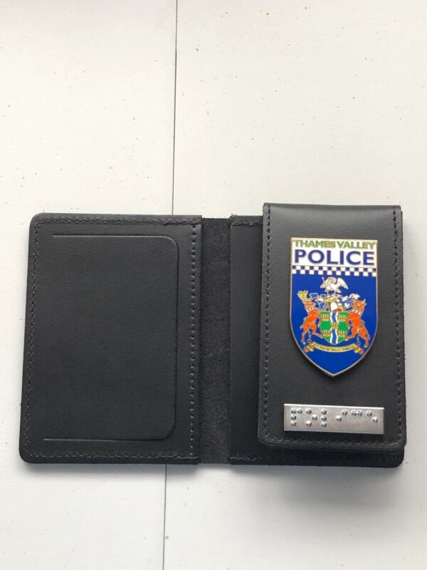 Thames valley police ( commemorative) warrant card wallet with braille bar
