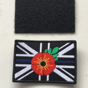 Thin blue line (remembrance) patch
