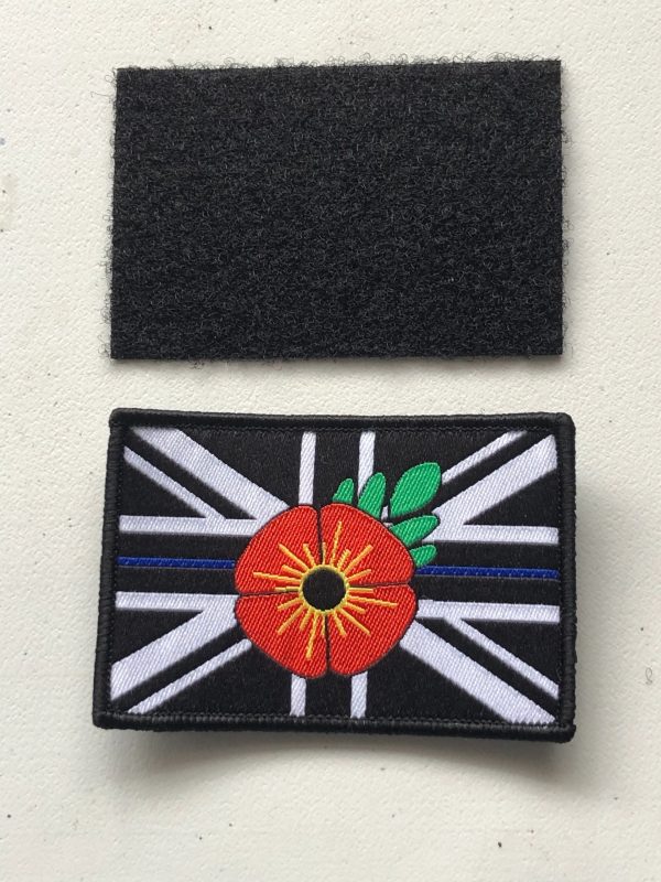 Thin blue line (remembrance) patch