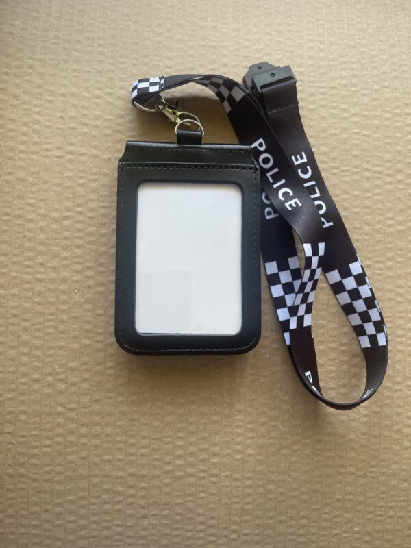 Leicestershire Police badged single cardholder & lanyard - Image 2
