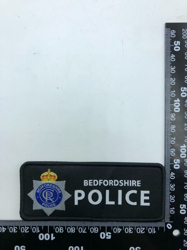 Bedfordshire Police vest /Jacket patch-Velcro backed 1 Bedfordshire Police vest /Jacket patch-Velcro backed